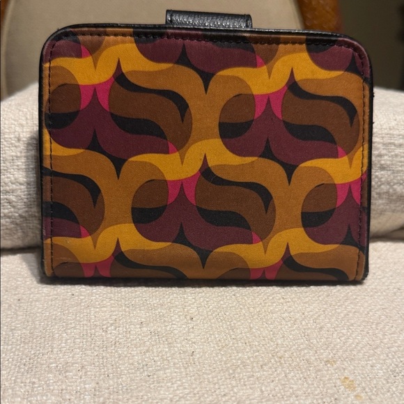 Vera Bradley Brown and Pink Patterned Wallet - Picture 2 of 4